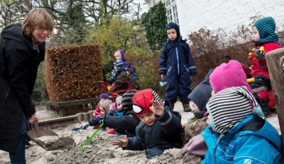 Børn i børnehave. Fagbevægelsens Hovedorganisation