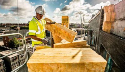 Arbejder på byggeplads