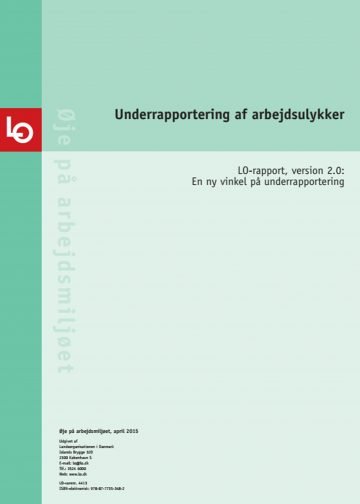 Pjeceforside - Underrapportering af arbejdsulykker - tekst