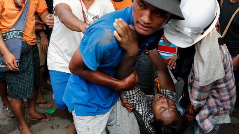 Myanmar militærkup - vold i gaderne